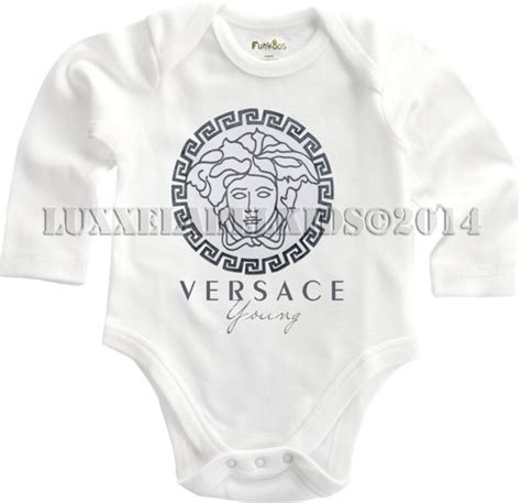 versace pregnancy dress|Versace baby onsie.